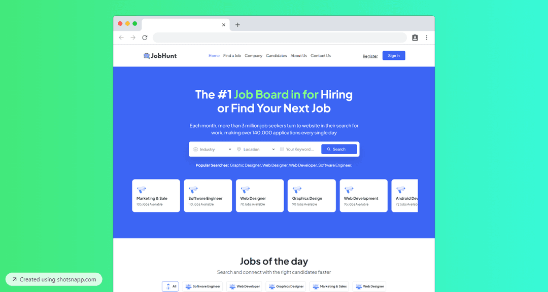 JobHunt Web Application
