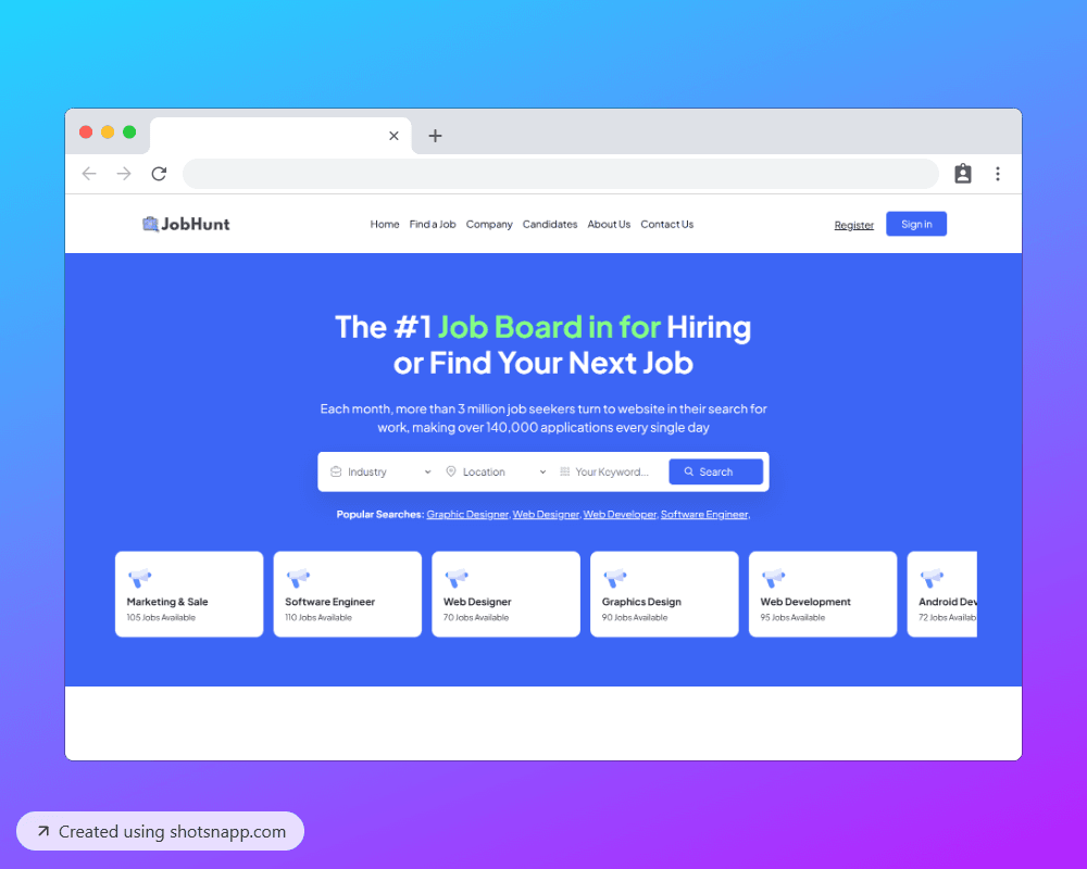 JobHunt Web Application